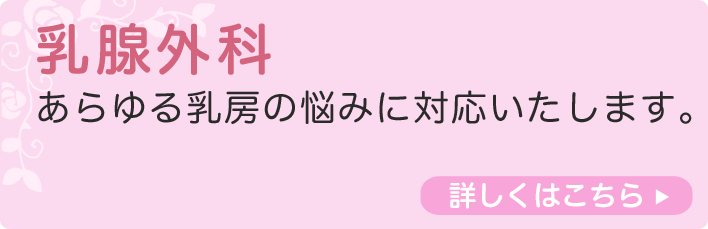 乳腺外来 あらゆる乳房の悩みや相談に対応いたします。